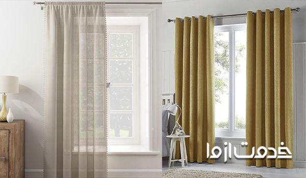  پرده اتاق خواب ساده و حریر